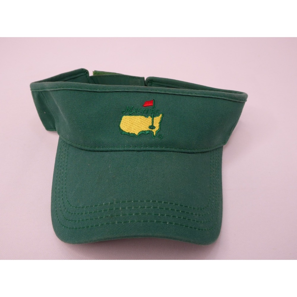 Vintage Green Masters 1990's Golf Visor Hat American Needle Augusta National